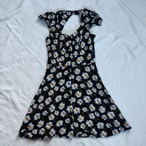 Floral black Topshop dress